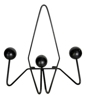 Coat Rack with Black Balls, France, 1960s