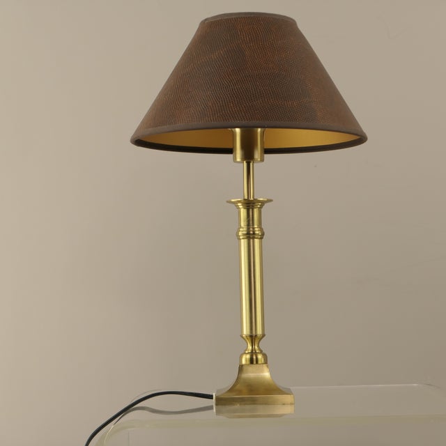 Brass Table Lamps, Germany, 1980s, Set of 2 For Sale - Image 9 of 12