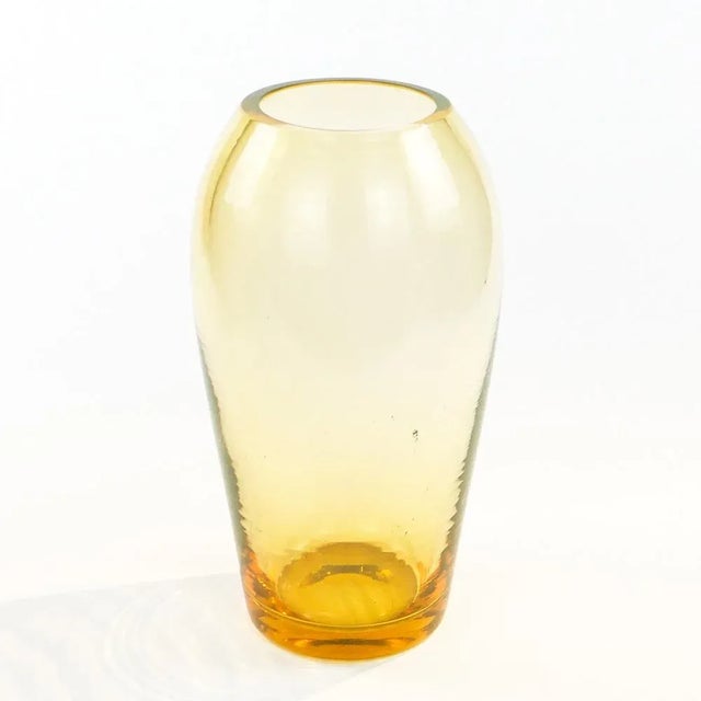 Glass Postmodern Uranium Vase from Moser, France, 1950s For Sale - Image 7 of 11