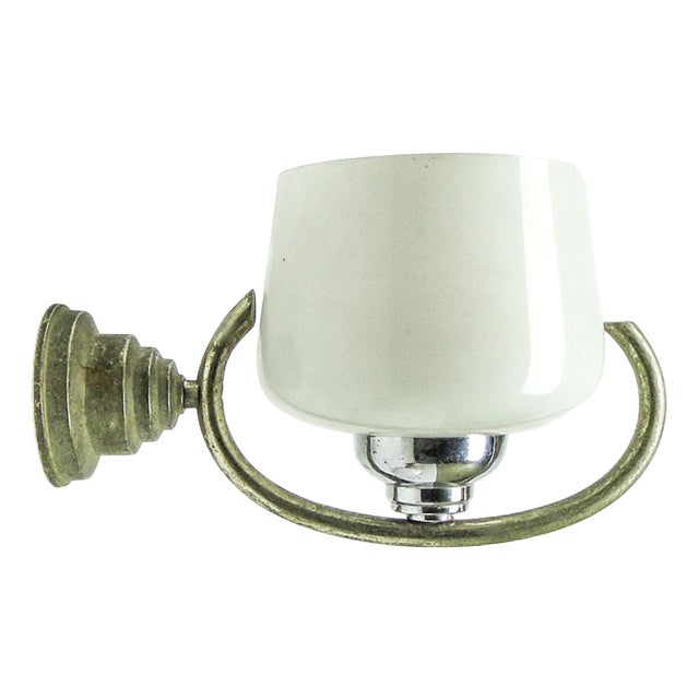 Art Deco Wall Lamp, Poland, 1950s For Sale