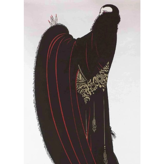 Soiree is an original artwork realized by Erté (Romain de Tirtoff) in 1980. Mixed colored exhibition poster of the artist....