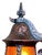 1920s Storybook Outdoor Porch Light in Antique Copper Finish With Orange Mica Shade #2625 For Sale - Image 4 of 6