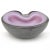 Beautiful vintage Murano hand blown frothy bubbles over pink Italian art glass bowl or personal ashtray. Created in the...