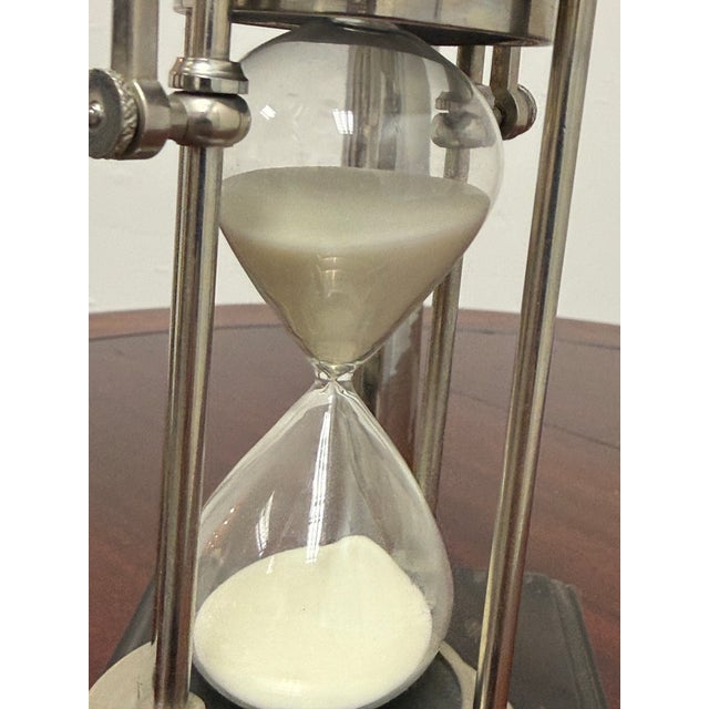 Hourglass Timer on Wood Base, Vintage For Sale - Image 9 of 11