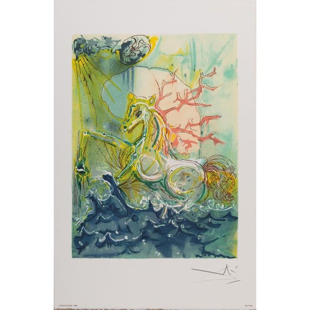 Salvador Dali, The Horses, Neptune, 1983, Lithograph For Sale - Image 6 of 6