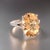 Metal Natural Citrine Ring 6.5 14k W Gold 6.48 Cts Certified For Sale - Image 7 of 15