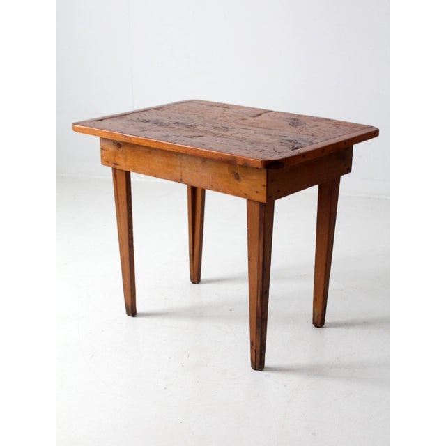 Antique Primitive Accent Table For Sale - Image 9 of 12