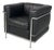 Italian Modern Black LC2 Armchair by Le Corbusier, Jeanneret and Perriand for Cassina, 1980s For Sale