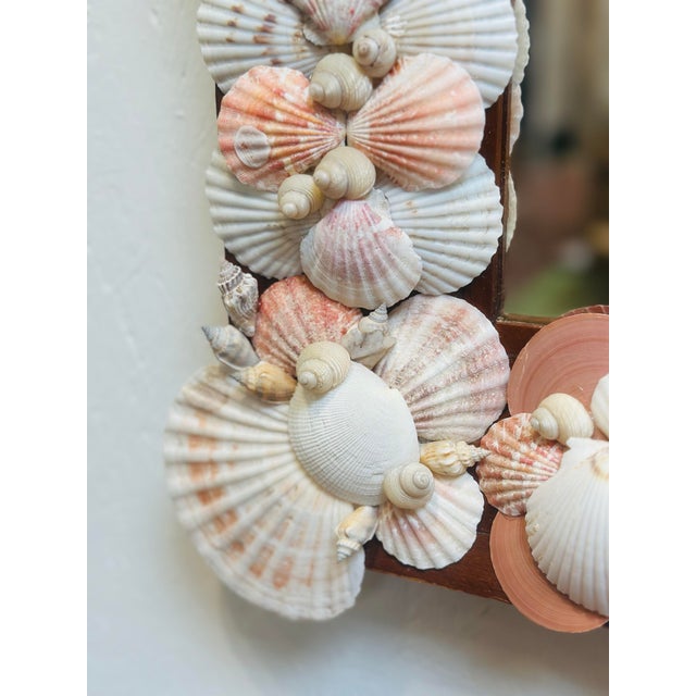 Large Antique Mirror With Shells For Sale - Image 4 of 8