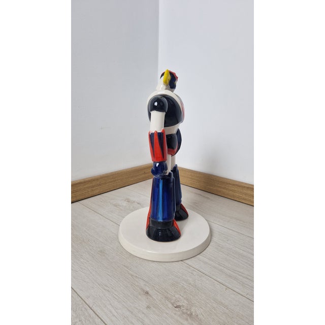 Black Recent Design Ornament Sculpture in Hand-Painted Ceramic from Artigianato Italiano For Sale - Image 8 of 13