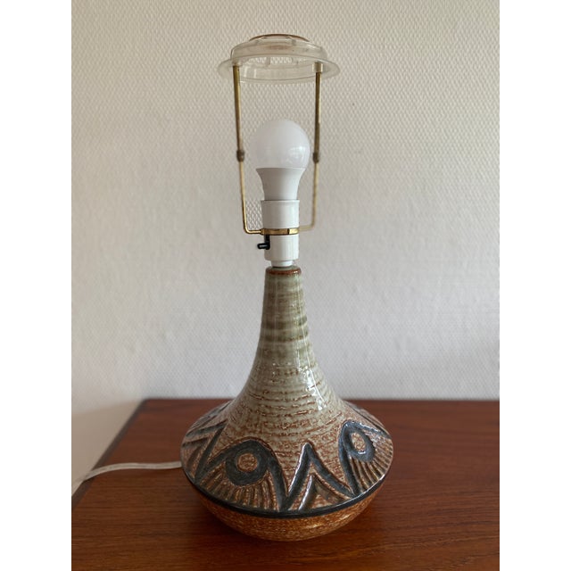Mid-Century Modern Table Lamp by Arne Finne Nielsen for Søholm Keramik, 1960s For Sale - Image 3 of 11