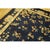 Navy Blue 1920s Navy Blue Floral Shou Deco Antique Chinese Peking Knotted Rug 8'2" X 9'10" For Sale - Image 8 of 9