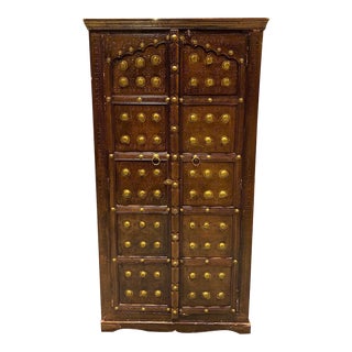 1990s Authentic Indian Armoire For Sale