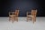 1950s French Beech Ladder-Back Armchairs with Rush Seats, France, 1950s, Set of 2 For Sale - Image 5 of 11