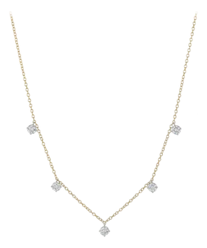 1.25 Carat Brilliant Round Diamond Chain Necklace