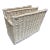 White Rattan Magazine Holder For Sale