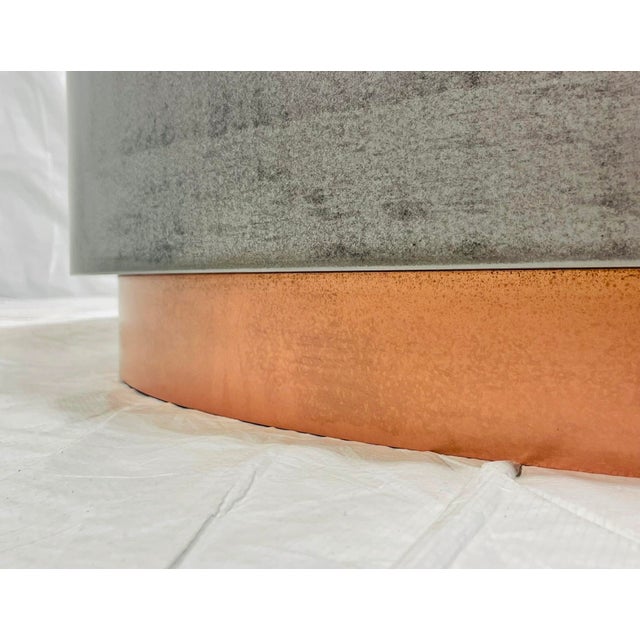"Loren" Coffee Table by Draga & Aurel for Baxter, Aged Nickel & Copper, Italy For Sale - Image 13 of 17