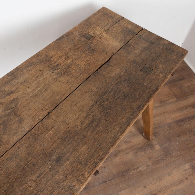 19th Century Rustic Peg Leg Console Table For Sale - Image 6 of 18