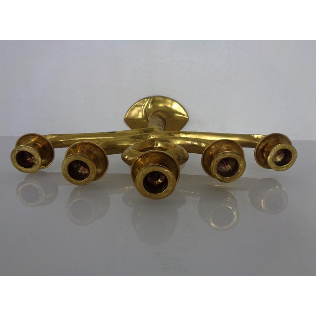 Large Brutalist Bronze Candleholder, Italy, 1960s For Sale - Image 15 of 18