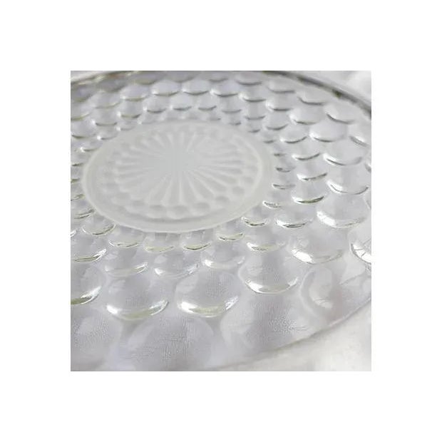 Vintage Glass & Aluminum Basket For Sale - Image 4 of 7