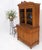 All Solid Teak Asian 1940s Carved Two Part Cupboard Hutch Breakfront For Sale - Image 9 of 12