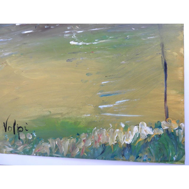 Paint Mid 20th Century Rare Visionary Gouache on Paper: "The Volpi Homage" – Provenance: Sala De Arte Mediúnica, Brazil - Unframed For Sale - Image 7 of 8