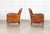 English Tan Leather Club Armchairs, 1920, Set of 2 For Sale - Image 3 of 17