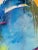 2020s "The Joy of Chance" Original Modern Abstract Painting in Blue and Green by Michele Zuzalek For Sale - Image 5 of 5