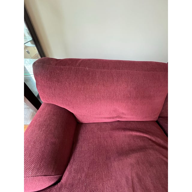 Introducing the Roche Bobois Vintage MCM Extra Long 3 Seat Sofa and Ottoman - perfect for your living space! With a...