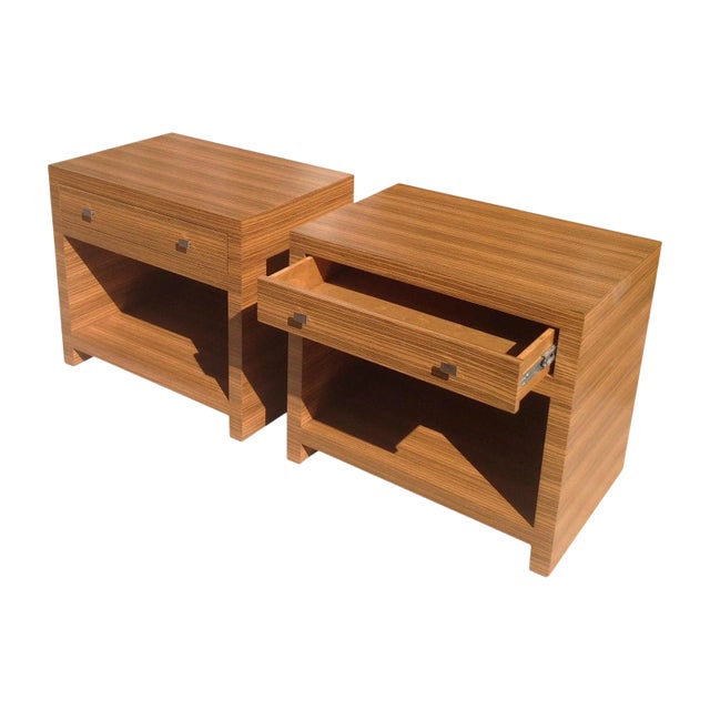 Mid Century Modern Zembrano Nightstands - a Pair For Sale