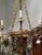 Gold Milano Italian Six Arm Giltwood & Gilt-Metal Chandelier by Randy Esada Designs For Sale - Image 8 of 9