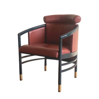 Vintage Leather Armchair by Thonet, Vienna, 1990s For Sale