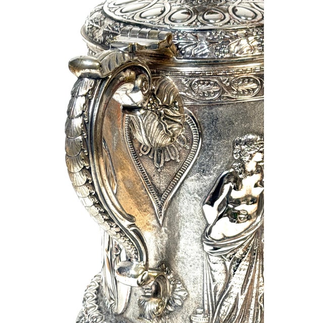 English Silver-Plated Classical Claret Jug by JG & Sons (James Dixon & Sons) For Sale - Image 14 of 18