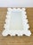 Plastic Vintage 1980s White Ruffled Carved Look Molded Fiberglass Wall Mirror Serge Roche Style For Sale - Image 7 of 7
