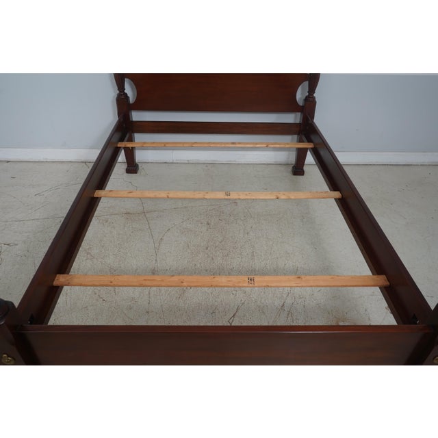 Lexington Queen Size Cherry Rice Bed For Sale - Image 10 of 12
