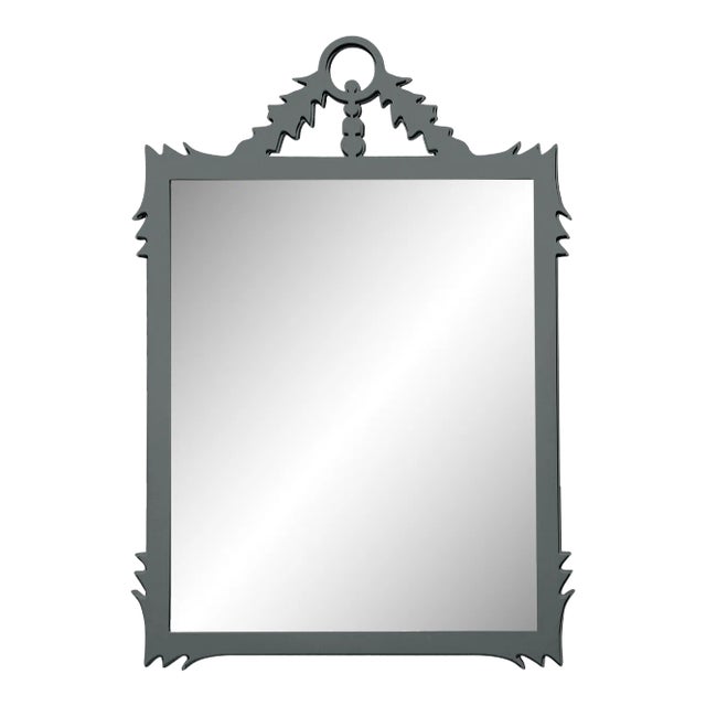 Fleur Home Garden District Lafitte Rectangle Mirror in Gunmetal, 35x55 For Sale