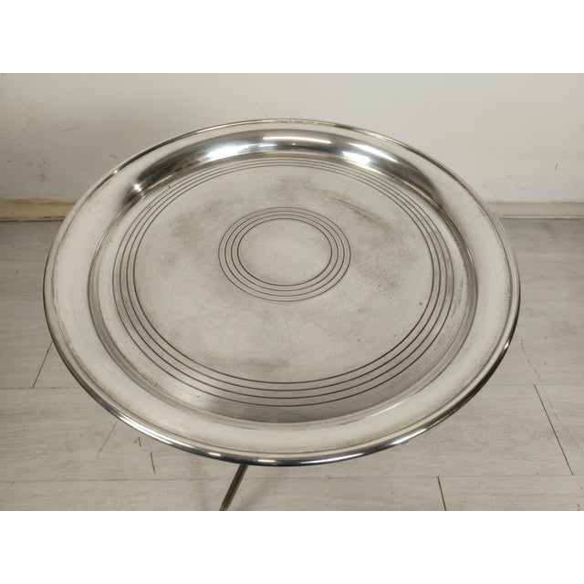Vintage Silver Side Table, 1970s For Sale - Image 7 of 16
