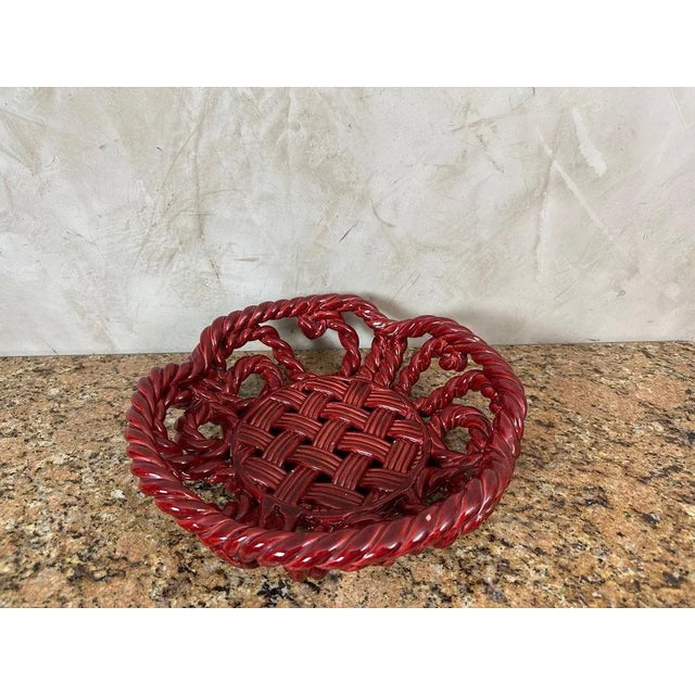 Ceramic Vintage Ceramic Basket, 1960 For Sale - Image 7 of 14