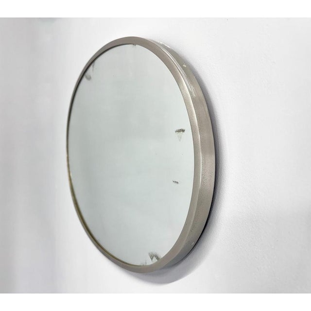 Chrome Wall Mirror, Czechoslovakia, 1950s For Sale - Image 4 of 10