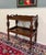 1930s Antique English Trolley Tea Cart Pastry Cocktail Bar Cart Tray Tudor Oak 1930s 2 For Sale - Image 5 of 18