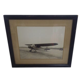Vintage Airplane Framed Photograph For Sale