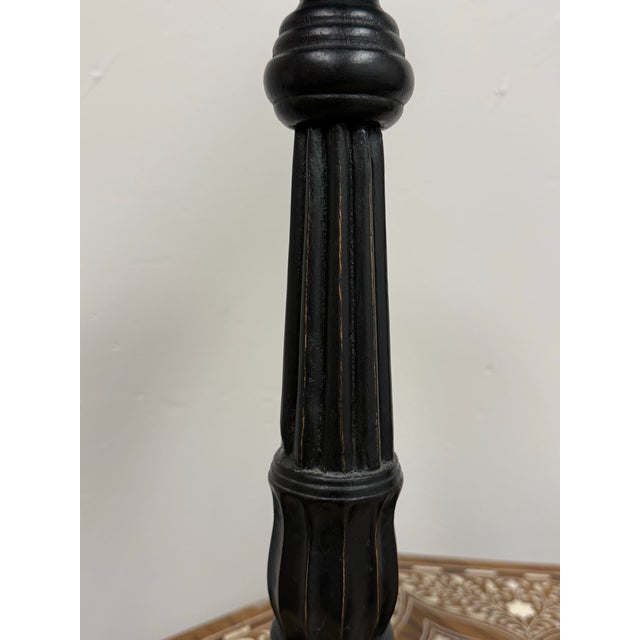 Global Views Ebony Wood Candle Holders, Set of Two For Sale - Image 9 of 12