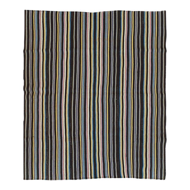 Galerie Shabab Collection Mid-20th Century Turkish Flatweave Kilim Room Size Carpet For Sale