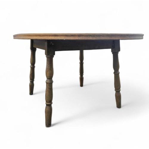 Brown Windsor Wheelback Dining Table and Chairs from Oirschotse Meubelindustrie, 1950s, Set of 7 For Sale - Image 8 of 18