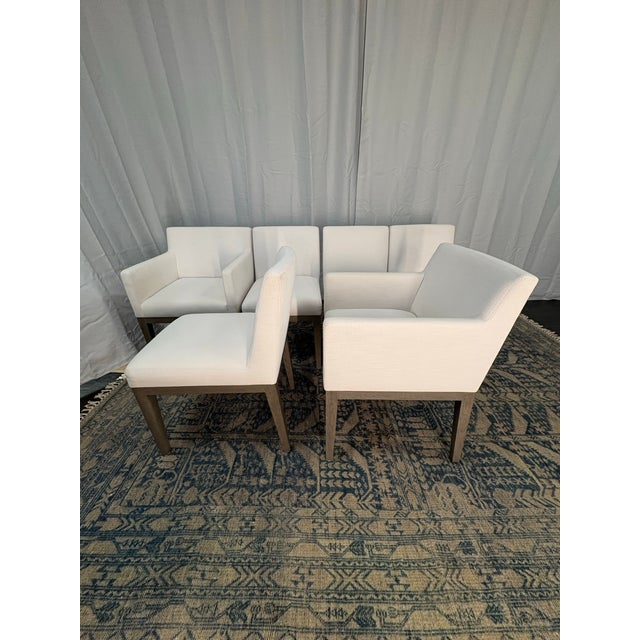 Rh Restoration Hardware – Morgan Fabric Dining Chair Set (6 Pieces) For Sale - Image 11 of 18