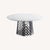 2010s Paolo Navone for Crate and Barrel Como (Or Mallorca) Round Carrara Marble Dining Table For Sale - Image 5 of 9