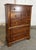 American Late 20th Century Cherry Tall Chest of Drawers With Paneled Drawer Fronts For Sale - Image 3 of 12