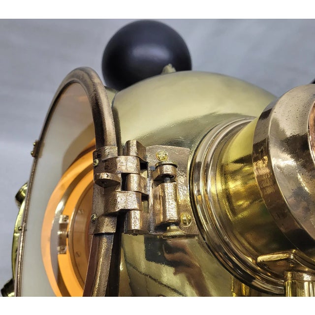 Brass World War I US Navy Ships Binnacle For Sale - Image 8 of 12