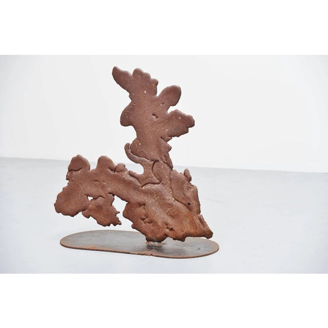 Metal Abstract Modern Plant Sculpture by Theo Niermeijer, 1970 For Sale - Image 7 of 9