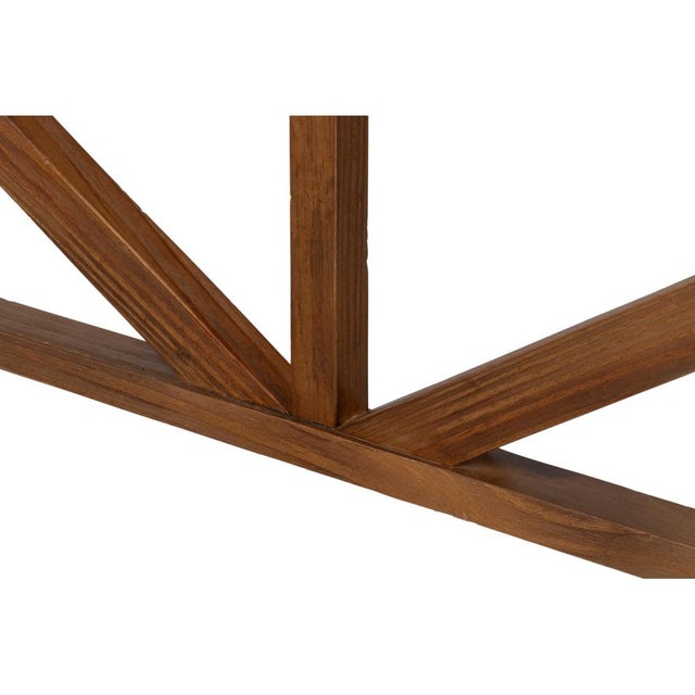 Not Yet Made - Made To Order Farmhouse Double X Base Console Table in Pine For Sale - Image 5 of 11